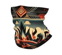 Protection du Visage Paysage Géométrique Autochtone du Sud-Ouest Vintage Respirant Chapeaux Demi-Visage Élastique Bandana pour Moto Vélo Course À Pied