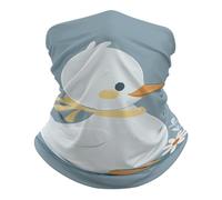 Protection du Visage Petit Canard Blanc Anti-UV Bandeau Magique Ultra-Douce Echarpe Gaiter pour Moto Jogging 26X30cm