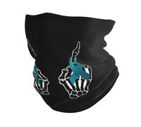 Protection du Visage Sensibilisation Au Cancer De L'Ovaire par Une Main Squelettique Anti-Solaire Bande De Cheveux Séchage Rapide Headwrap pour Yoga Ski Extérieur