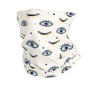 Protection du Visage Talismans Dorés Dessinés À La Main Représentant des Yeux Maléfiques Élastique Bandeau Magique Multifonctionnel Tube Bandeaux pour Cyclisme Vélo Course À Pied