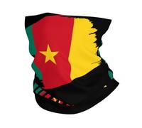 Protection du Visage Texte Drôle sur Le Drapeau du Cameroun Décoration Faciale Élastique Headwrap pour Jogging, Ski, Course À Pied