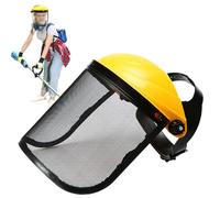 Protection du visage - Visière de protection pour tronçonneuse - Support de tête réglable - Avec visière renforcée - Équipement de protection pour hommes et femmes - Pour l'entretien des arbres, le