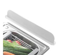 Protection Éclaboussure Évier - Planche Silicone Rétention Eau Cuisine | Barrière Liquide Avec Rebords | Plateau Tapis Arrêt Extra Long Réutilisable Pare-Éclaboussure Robinet Lavage Vaisselle
