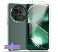 Protection Écran + 2 Verres Trempés Pour Lentilles Caméra (2+2) Pour Oppo Find X6 Pro - Film Tpu Souple Auto-Réparant, Compatible Empreinte Ultrasonique, Transparence Hd, Oléophobe, Ultra-Fin