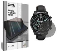 dipos Protection écran anti-espion pour Mobvoi TicWatch Pro 3 (47mm) | Film mat, filtre de confidentialité 4 directions, sur mesure, anti-rayures, sans bulles, adhésion sans colle