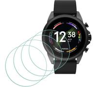 Protection Écran Pour Fossil Hommes Gen 6 44mm/ Femmes Gen 6 42mm Verre Trempé [4 Pièces] [Non Applicable À Fw7071-Fw14f2], Protecteur D'écran Dureté 9h Anti-Rayures Sans Bulles Ultra Mince