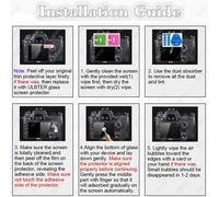 Protection Ecran pour Fujifilm Instax Mini EVO Fuji Verre Trempé LCD + PET objectif Flim Protecteur film Accessoires 0,3mm Dureté 9H Anti-Rayure Anti-Trace Anti-Bulle -Lot de 2+2