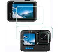 Protection Ecran pour Gopro Hero12 Hero10 Hero 11 Hero 12 10 11 + Verre Trempé objectif screen protector 0,3mm Dureté 9H Anti-Rayure Anti-Trace Anti-Bulle -Lot de 6