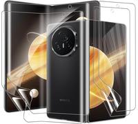 Protection Écran Pour Honor Magic V2/Magic V3 5g, 2+2 Pièces Tpu Flexible Protecteur D¿Écran Intérieurs Et Extérieurs Avec Couverture Complète, Sans Bulles Et Haute Sensibilité Tactile