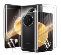 Protection Écran pour Honor Magic V5/Magic V2/Magic V3 5G, 2+2 Pièces TPU Flexible Protecteur D’écran Intérieurs et Extérieurs avec Couverture Complète, Sans Bulles et Haute Sensibilité Tactile