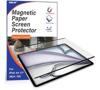 Protection Écran pour iPad Air 13 Pouces M3 2025 M2 2024, Magnétique Protecteur d'écran en Papier Film pour écrire/Dessiner, Amovible et Réutilisable, Installation Facile, Compatible avec Film Trempé