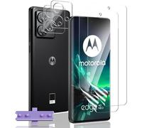Protection Écran Pour Motorola Moto Edge 40 Neo Caméra Arrière Protecteur Verre Trempé [2+2 Pièces],[ Reconnaissance D'empreintes] Tpu Flexible Protection Écran Pour Motorola Moto Edge 40 Neo