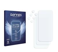 Protection Ecran Savvies pour Apple iPhone 15 (Avant+Caméra) 6 Pièces - Film Protection Ultra Clair