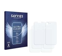 savvies Film Protection pour Apple iPhone 16e | (Avant+Arrière) 6 Pièces Clair Protection d'écran Made in Germany Transparent Anti-Rayures Screen Protector