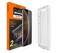 Spigen Glas.tR EZ Fit Verre Trempé compatible avec iPhone 11, iPhone XR, 2 Pièces, Résistant aux Rayures, 9H Protection écran