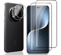 Protection Écran Verre Trempé Pour Honor Magic 7 Pro 5g - Pack 2 Films Écran + 2 Protections Caméra, Dureté 9h, Ultra Hd, Anti-Empreintes, Bords 2.5d, Compatible Coque