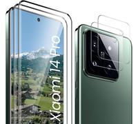 Protection Écran Xiaomi 14 Pro ¿ Lot 2 Verres Trempés + 2 Protèges Objectifs, 9h Anti-Rayures, Ultra Hd, Sans Bulles, Sensible Au Toucher, Compatible Coque