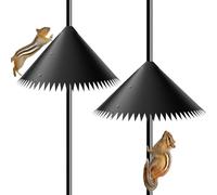 Protection écureuil pour barres, tableau rotatif, protège les nichoirs et les crochets de berger, petits accessoires pour animaux de compagnie pour empêcher les écureuils de grimper sur les tiges à