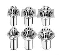 Protection efficace de gouttière de jardin en acier inoxydable pour terrasses, balcons et espaces extérieurs (carré, 10,2 cm)