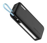 Protection élastomère pour institutions financières 20 000 mAh - Ne glisse pas - Accès continu au port - Absorption des chocs contre la coque en silicone