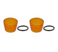 Protection en Plastique ambré pour Lampes de Camping extérieur, Couvre-Lampe Anti-Insectes et résistants, adaptés pour Lanterne Goal Zero, Lot de 2 pièces