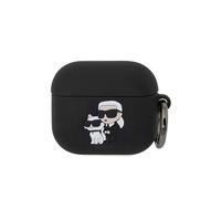 CG Mobile Coque pour AirPods 3 Karl Lagerfeld – antichoc souple avec anneau – Noir G