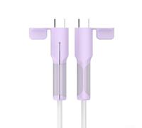 Protection en silicone pour câble USB C vers USB C offrant une protection contre l'effilochage et les dommages des fils (violet aube)
