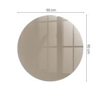 Protection En Verre Pour Poêle À Granulés Couleur Marron Ronde Semi-circulaire