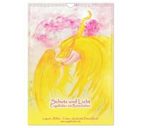 Protection et lumière : images d'anges avec messages, Version française (Calendrier mural 2026 DIN A4 portrait), Calendrier CALVENDO mensuel