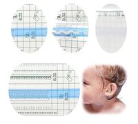 Protection Étanche Oreille 100 PCS Autocollant Oreille Etanche Autocollants Oreilles étanches de Bébé Protège Oreilles Transparents Pour Oreilles étanches Pour Enfants Pour Natation, Douche, Surf