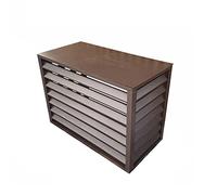 Protection extérieure en aluminium résistant aux intempéries pour climatiseurs - Protège les unités - Support décoratif pour plantes et poubelle - Design durable et élégant