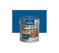 Peinture Ripolin EXTREmE BOIS microporeuse satin 2L5 Bleu océan
