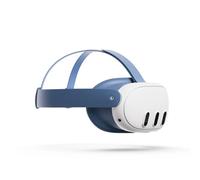 Protection faciale Meta Quest 3 et sangle de maintien (Bleu primaire)