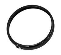 Protection Fourche Avant Cache décoratif Phare Avant 5,75'' Noir/Chrome Moto Convient pour Harley Softail Street Bob Breakout(Trim Ring A)