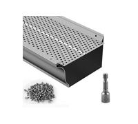 VEVOR Grille de Protection Gouttière 152 mm Pare-feuilles pour Gouttières Aluminium 52PCS Longueur Totale 63,4 m Trou 4 mm Épaisseur 0,5 mm Protège-gouttière Anti-feuille pour Tout Type Toit Gouttière