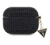 Guess GUAPHDGTPK Coque pour AirPods Pro Noir Strass Triangle Charm