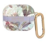 Guess Coque pour AirPods 3 GUA3HHFLU avec mousqueton – design floral pastel multicolore