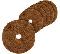 Protection hivernale disque de coco 25cm - set de 6 (2x3) - protection coco pour plantes en pot (petit / 25 cm)