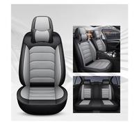 Protection ImperméAble Cuir 5 Sièges Pour Hummer Pour H2 Pour H3 Housse De Siège De Voiture En Cuir Accessoires De Voiture De Style Automatique Couverture Couvre Sieges(Grey pillow)