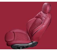 Protection ImperméAble Cuir Pour MINI Pour Cooper Pour R58 R59 Housse De Siège De Voiture Coussin En Cuir PU Imperméable À L'eau Résistant À La Saleté Couverture Couvre Sieges(Rouge)