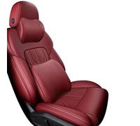 Protection ImperméAble Cuir Pour VW Pour Golf 4 1999 2000 2001 2002 2003 Housses Siège Voiture Sur Mesure Automobiles Imperméable En Simili Cuir Couverture Couvre Sieges(VIN ROUGE,DE)