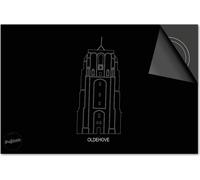 Protection induction 59x52 - plaque de recouvrement induction mat- Dietrix protection de table de cuisson- DELUXE - Villes - Oldehove