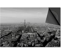 Protection induction 59x52 - plaque de recouvrement induction mat- Dietrix Protection de table de cuisson- Exclusif - Villes - Paris Ville Noir Blanc
