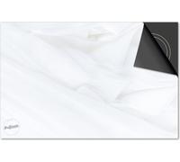 Protection induction 59x52 - plaque de recouvrement induction matt- Dietrix Protection de table de cuisson- DELUXE - Blanc - Tissu satin
