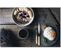 Protection induction 60x60 - plaque de recouvrement induction mat- Dietrix protection de table de cuisson- Base - Food - œufs de yaourt de petit déjeuner