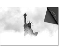 Protection induction 60x60 - plaque de recouvrement induction mat- Dietrix protection table de cuisson- DELUXE - villes - New York Vrijheidsbeels in wolken