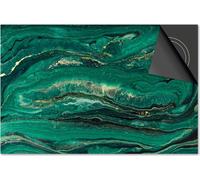 Protection induction 60x60 - plaque de recouvrement induction matt- Dietrix Protection de table de cuisson- DELUXE - Marbre - Emeraude Vert Or