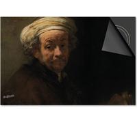 Protection induction 65x52 - plaque de recouvrement induction mat- Dietrix Protection de table de cuisson- Exclusif - Maîtres anciens - Rembrandt van Rijn Peindre un autoportrait