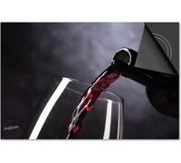 Protection induction 65x52 - plaque de recouvrement induction mat- Dietrix protection de table de cuisson- Exclusif - Vin - Vin rouge Verser du vin avec une bouteille