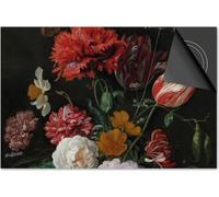 Protection induction 65x52 - plaque de recouvrement induction mat- Dietrix protection table de cuisson- DELUXE - Maîtres anciens - Peinture nature morte Jan Davidsz de Heem
